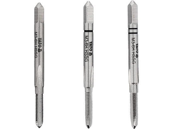  HAND TAP HSS M2, M3, 3 PCS