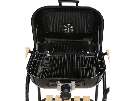 CHARCOAL GRILL WITH LID AND GRATE ADJUSTMENT 45*40CM