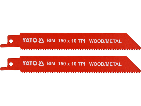 HOJAS DE SIERRA PARA METAL Y MADERA BIM 150 MM 10TPI / 2 UDS.
