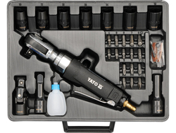 CLIQUET PNEUMATIQUE 1/2'' AVEC ACCESSOIRES, 68 NM, JEU DE 30 PCS.