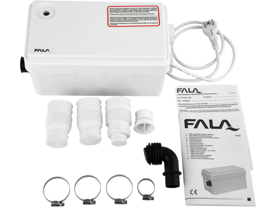 ПОМПА ЗА БАНЯ ЗА ОТПАДЪЦИ ОТ ДУШ И МИВКА (БЕЗ ВРЪЗКА ЗА WC) 250W H=4M