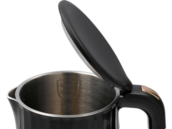 RYCHLOVARNÁ KONVICE 1,7L, NASTAVENÍ TEPLOTY, ČERNÁ