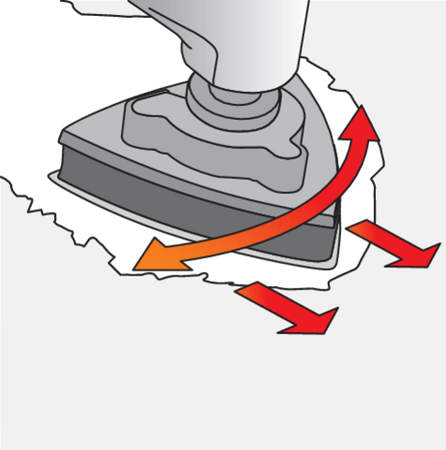 WIELOFUNKCYJNE NARZĘDZIE OSCYLACYJNE 500W Z REGULACJĄ OSCYLACJI I SYSTEMEM ODSYSANIA PYŁU