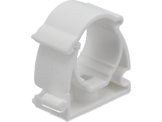 SOPORTES, MONTAJE, CLIPS DE INSTALADOR, CERRADOS PARA TUBOS Y CABLES 18MM, 4 UNIDADES.