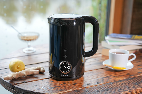 ELECTRIC KETTLE 1,7L, TEMPERATURE CONTROL, BLACK