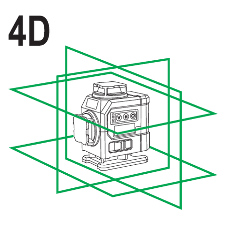 4D MINI GREEN LASER WITH ACCESSORIES