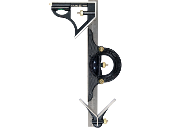 ÁNGULO MULTIFUNCIONAL 300 MM CON PROTRACLADOR Y ÁNGULO DE CENTRADO