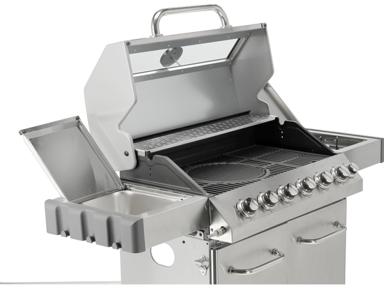 ITAMI 6+1 DUJINĖS GRILĖS, NERŪDIJANČIO PLIENO 20,5KW, SU STIKLU