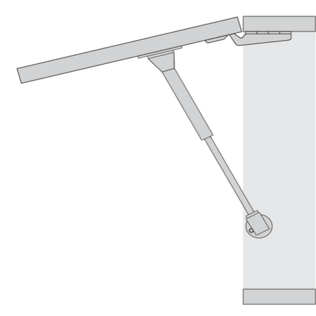 PAKALĀTS APKOPES SKAPIS, ATVĒRŠAMS, IZMĒRI 660 X 410 X 305 MM.