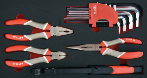 CARRELLO PORTAUTENSILI IN 3 PEZZI CON UTENSILI