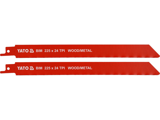 ZĀĢA ASMEŅI METĀLA UN KOKA BIM 225 MM 24TPI / 2 GAB.