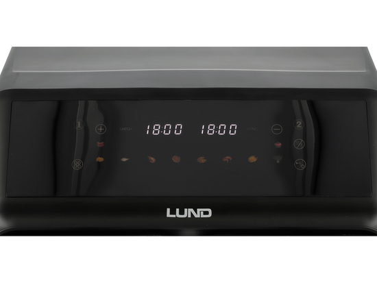 FRITEUSE 2200W 4L+4L NOIRE