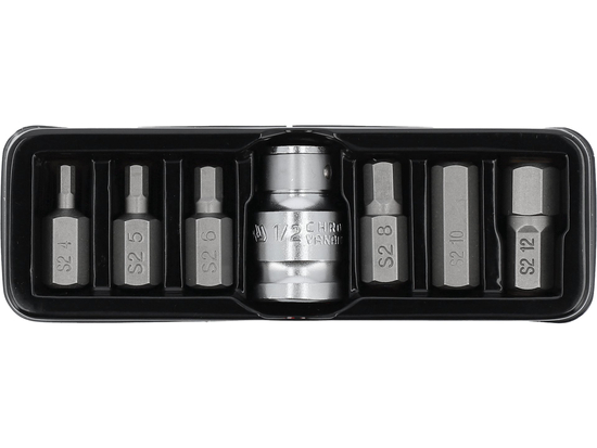 EMBOUTS POUR TOURNEVIS HEXAGONAUX, JEU DE 7 PCS.