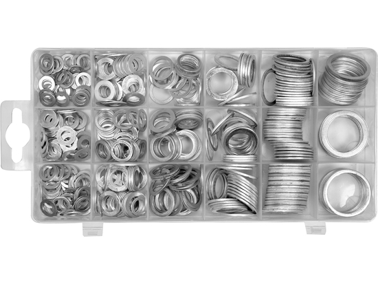 SADA HLINÍKOVÝCH PODLOŽEK 450 KS