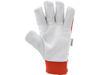 GANTS DE TRAVAIL COTON/CUIR ROUGE TAILLE. 8