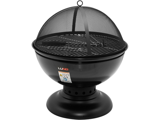 STEEL FIRE PIT WITH GRID 54CM