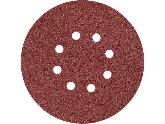 VELCRO ABRAZYVINIS DISKAS, 8 AKURUMS, P60 150 MM / 50 VNT.