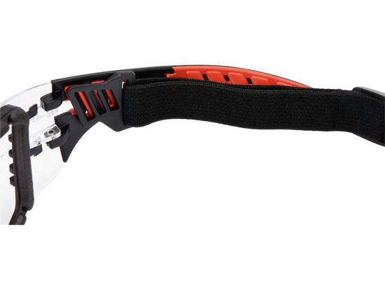 SAFETY CLEAR GLASSES WITH ELASTIC STRAP