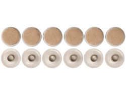 RONDELLA IN PLASTICA E FELTRO PER PERNO 22MM, 12 PZ.