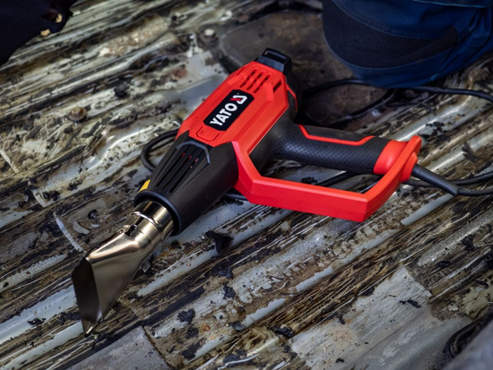 HEAT GUN 2000W 50-600C 3 PĀRU TEMPERATŪRAS REGULĒJUMS