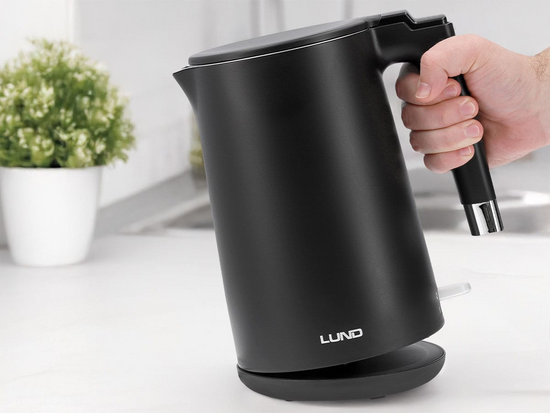 BOUILLOIRE ÉLECTRIQUE 1,5L NOIRE, COOL TOUCH