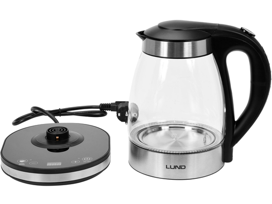 ELECTRIC GLASS KETTLE 1,8L W/ LED AND TEMPERATURE CONTROL