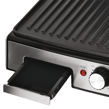 ELEKTROMOS GRILL 2000W, 29,5X24CM, IDŐZÍTŐ