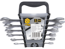 КЛЮЧІ ПЛАСКІ 6-17 ММ, НАБІР 6 ШТ. САТИН