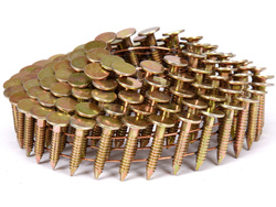 CLAVOS DE PAPEL, CLAVOS EN BOBINA PARA CLAVADORA 19MM, ALAMBRE 3.1MM, 4200UNDS