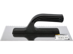 TRUELLE À PLÂTRE INOX 270 X 125MM DENTS 4 X 4MM
