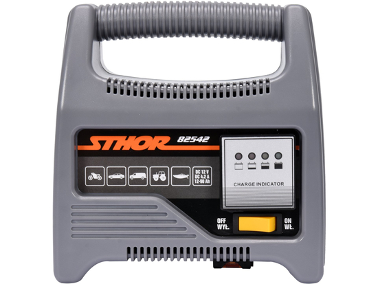 EGYENIRÁNYÍTÓ 12V 6A 90AH LED TÖLTÉSJELZŐ