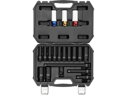 IMPACT SOCKET AND PROTECTIVE IMPACT SOCKET SET 1/2" 18PCS
