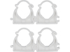 SUPORTES, MONTAGEM, CLIPES INSTALADORES, FECHADOS PARA TUBOS E CABOS 20MM, 4 PCS.