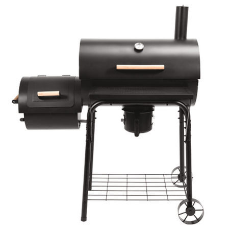 CHARCOAL GRILL WITH SMOKER XXL GRATE 64*37CM