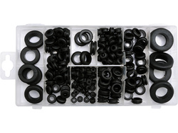 RUBBER RING GROMMETS 180PCS SET, MIX OF SIZES
