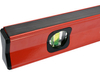 POZIOMNICA MAGNETYCZNA 600 MM, PROFIL ALUMINIOWY, LAKIEROWANY, DWIE LIBELLE, UCHWYT, DOKŁADNOŚĆ 0,5 MM/M
