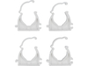 SUPORTES, MONTAGEM, CLIPES INSTALADORES, FECHADOS PARA TUBOS E CABOS 22MM, 4 PCS.