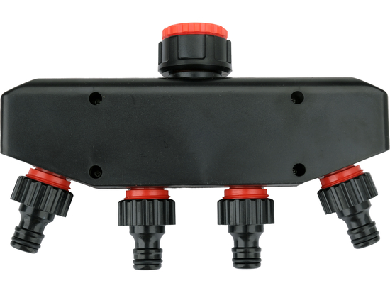 RACCORDO RUBINETTO CON 4 USCITE 3/4"-1"