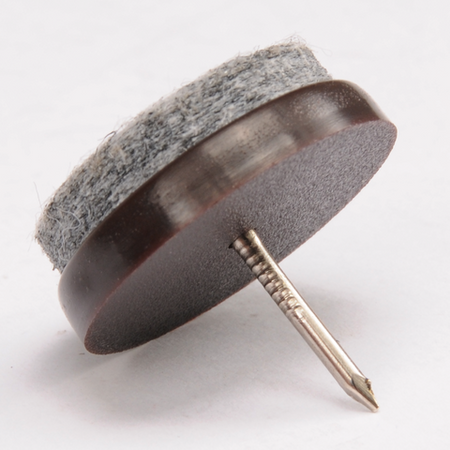 ARANDELAS DE PLÁSTICO Y FIELTRO PARA CLAVO 24MM, 12 UNIDADES.