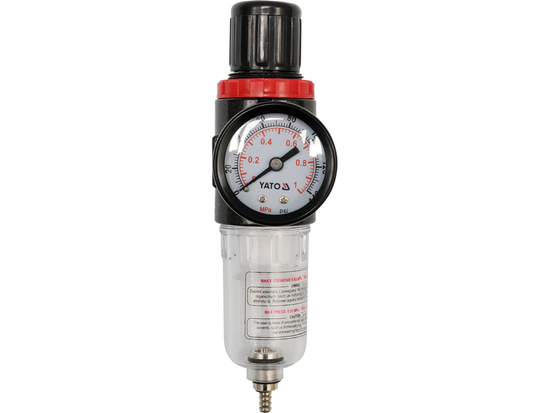RADZINĀTĀJS AR FILTRU UN SPIEDIENA MĒRI 1/4''