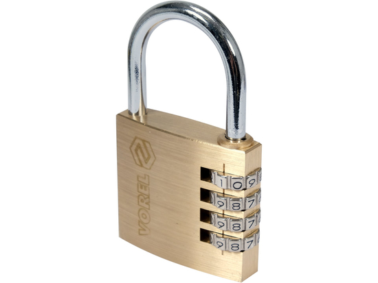 PADLOCK WITH 4-RING COMBINATION LOCK