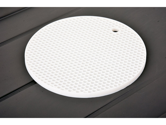 SILICONE MAT FOR HOT POT, COLOR: WHITE