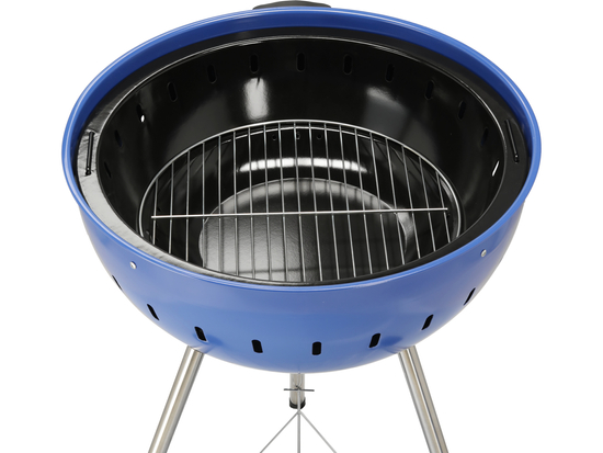 CHARCOAL BBQ, ROUNDED, 54CM BLUE