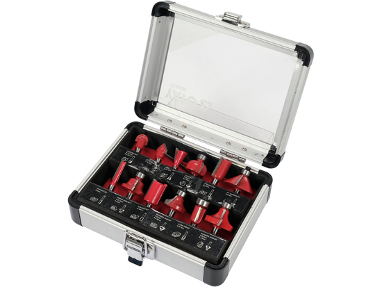 FRESE PER LEGNO WIDI, GAMBO FI 6 MM, SET DA 12 PZ.