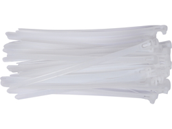 BANDAS DE PLÁSTICO, ABERTAS, 7,6X200MM, 50 UN. BRANCO