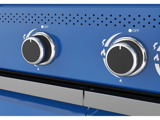 GAS GRILL ITAMI 4+1, 14.5KW, WINDOW, BLUE