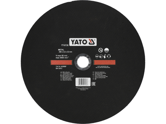 DISCOS DE CORTE DE METAL 350X3,5X32 MM