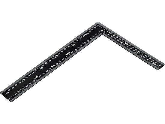 BARRA ANGULAR DE METAL PRETO 300X200 MM