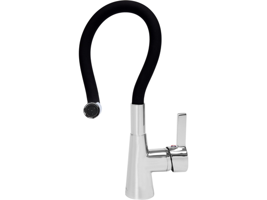 FAPPER D'ÉVIER AVEC BEC NOIR FLEXIBLE - 'FLEXIBLE' NOIR