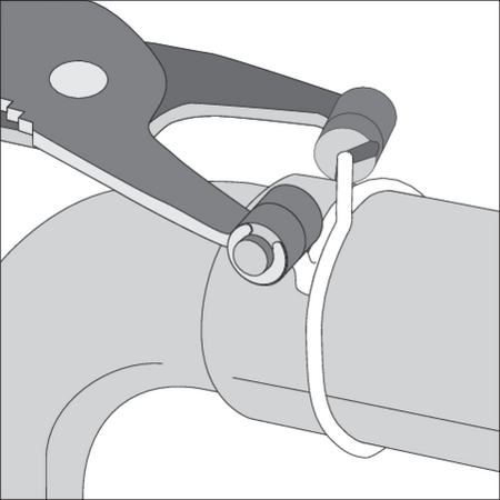 ALICATE DE BRAÇADEIRA DE EXPANSÃO TIPO V, 4,5 MM